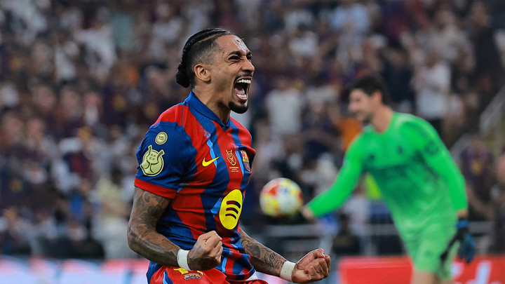 Foto: Raphinha jadi pahlawan, Barcelona juara Piala Super Spanyol