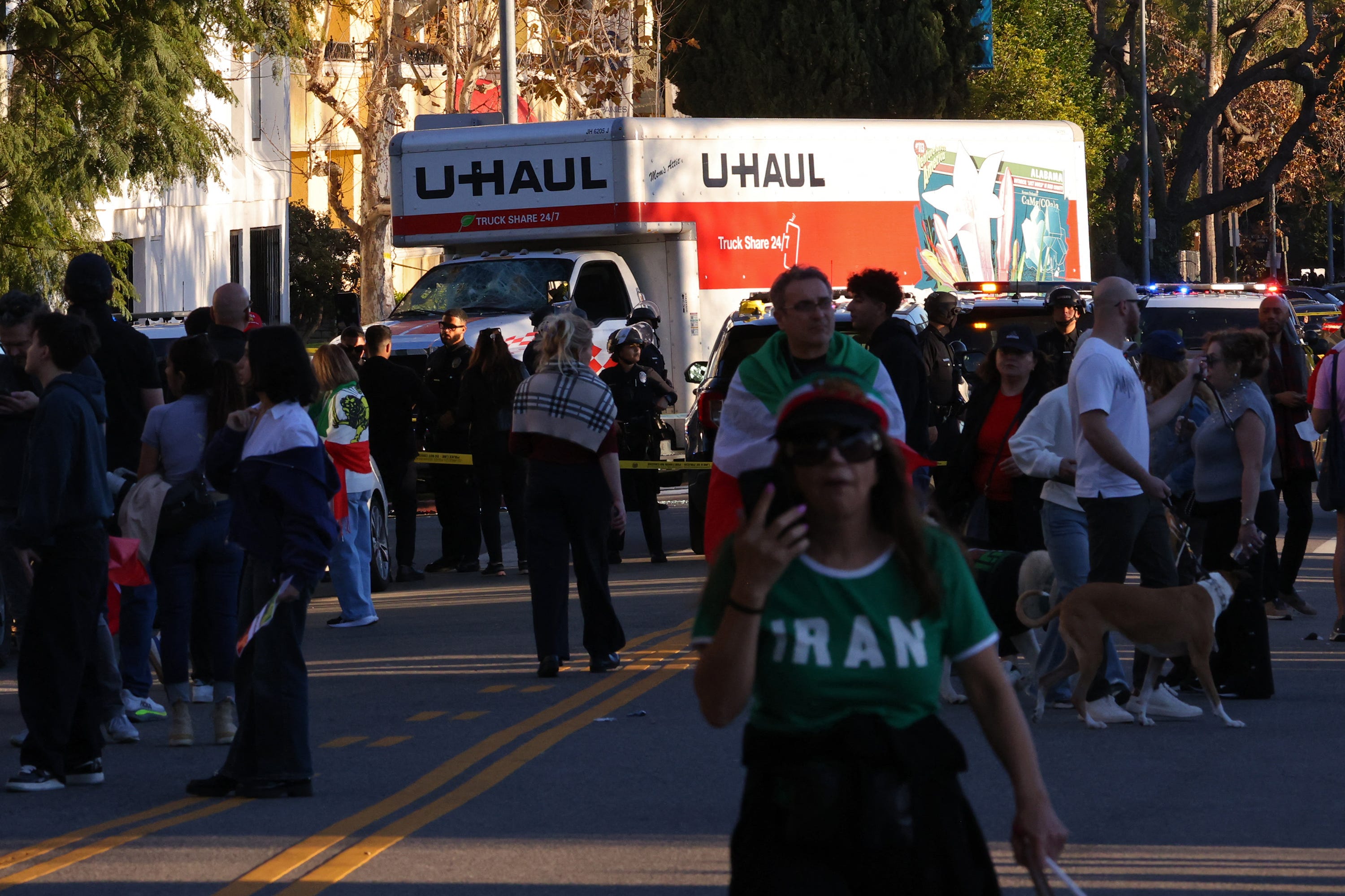 U-Haul truck plowed into Los Angeles crowd supporting Iran protests<br><br>