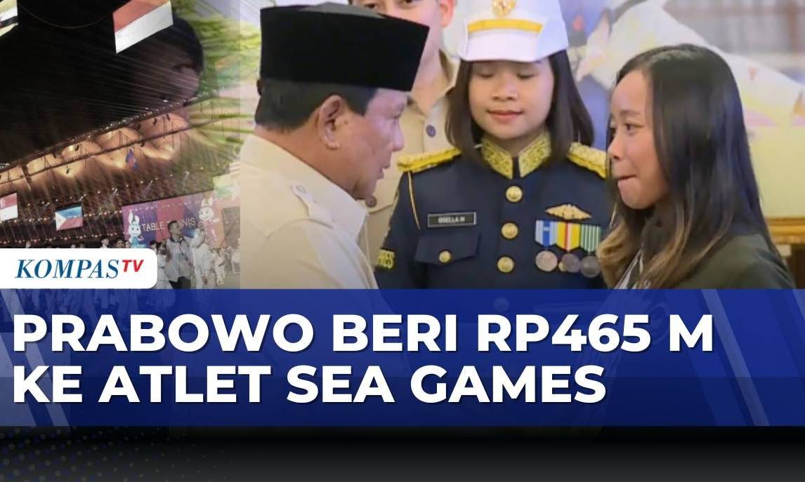 Apresiasi atlet SEA Games 2025, Presiden Prabowo serahkan bonus Rp465 miliar | KOMPAS PAGI
