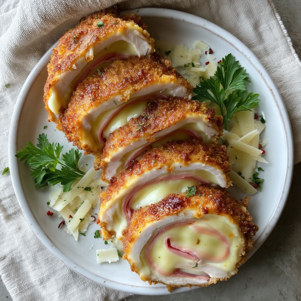 Resep chicken cordon bleu anti gagal, gurih renyah kejunya lumer
