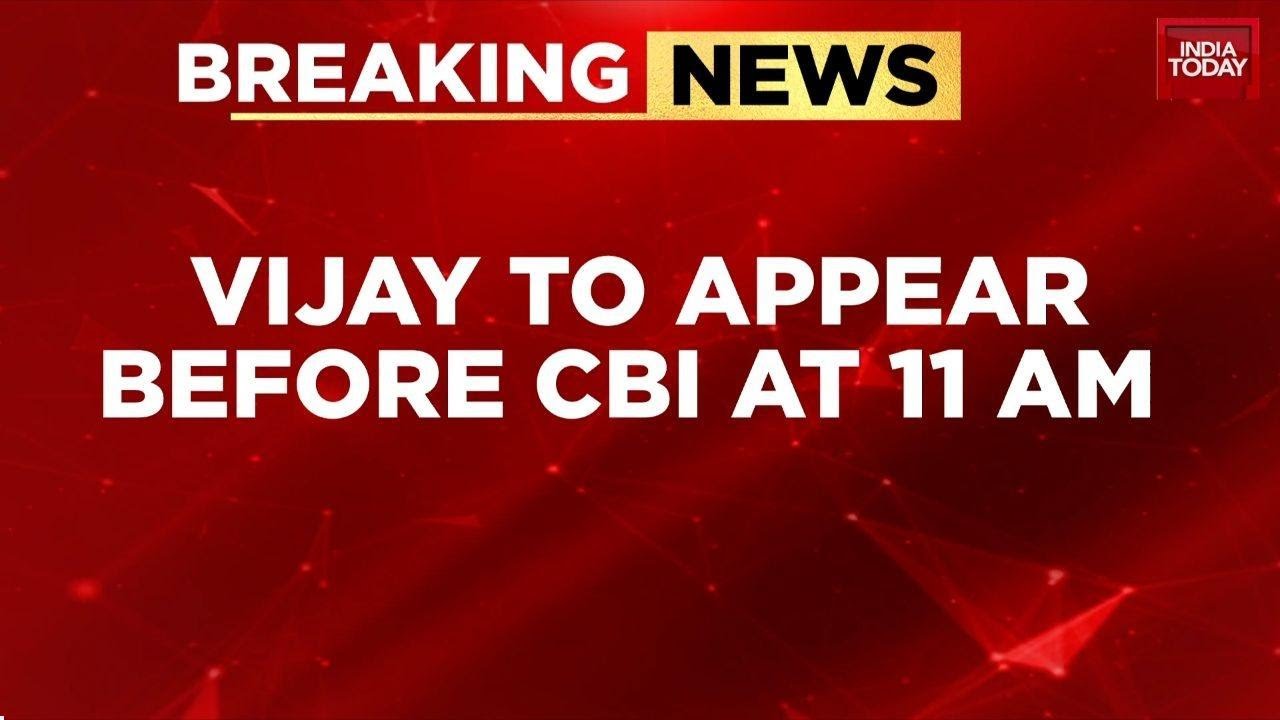 Tamil Nadu news: TVK chief Vijay faces CBI grilling in Delhi over fatal Karur stampede<br>