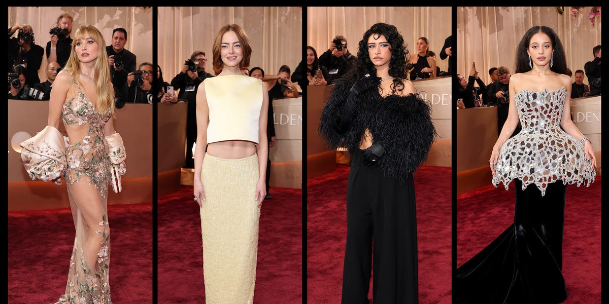 All the showstopping red-carpet looks from the 2026 Golden Globes<br>