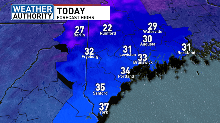 Windy start to the week in Maine; more snow and rain showers ahead ...