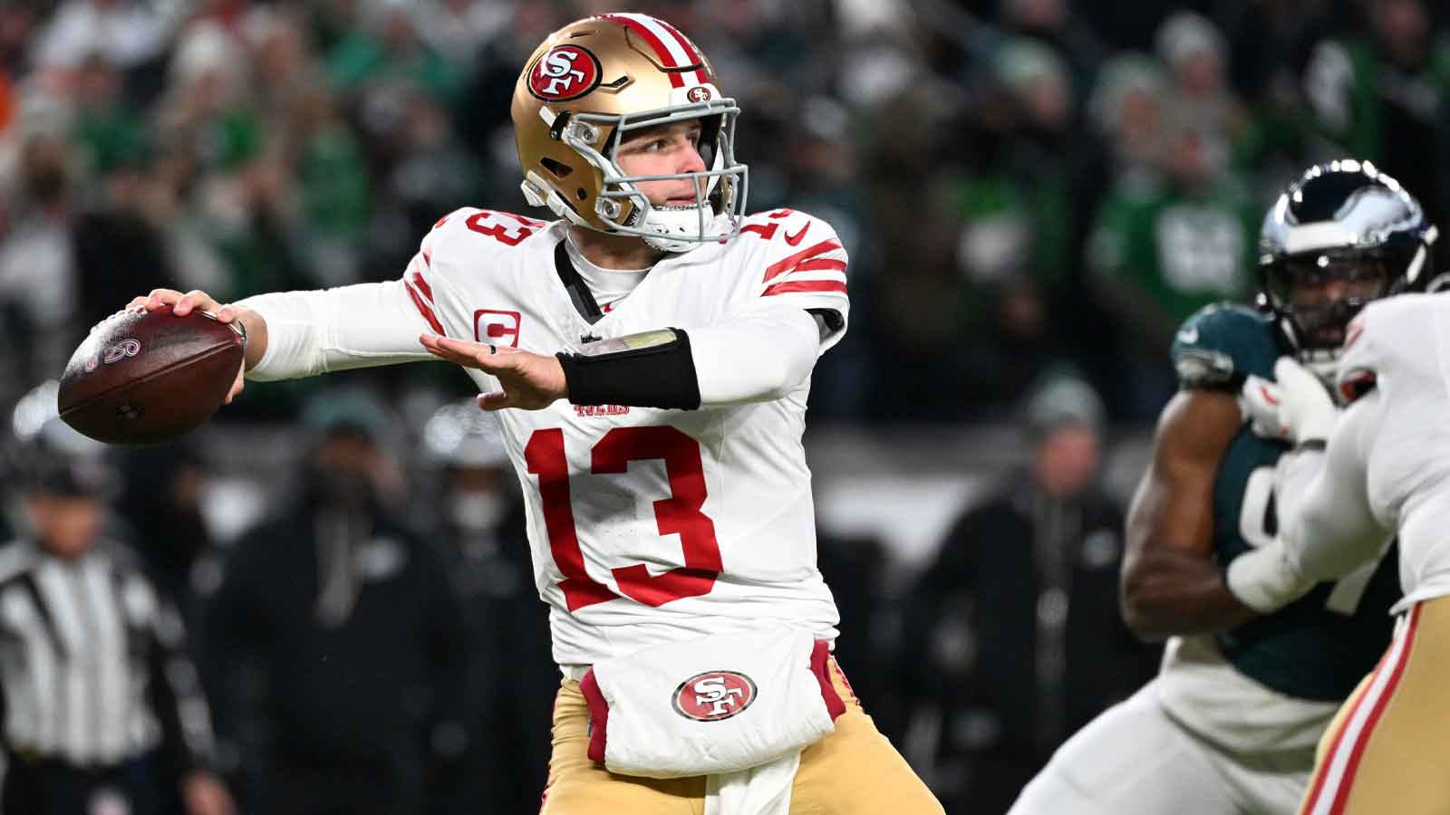 49ers, Brock Purdy hit with Mike Evans warning<br>