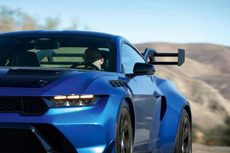 Dream desert drive: Flat out in the savage 815bhp Ford Mustang GTD