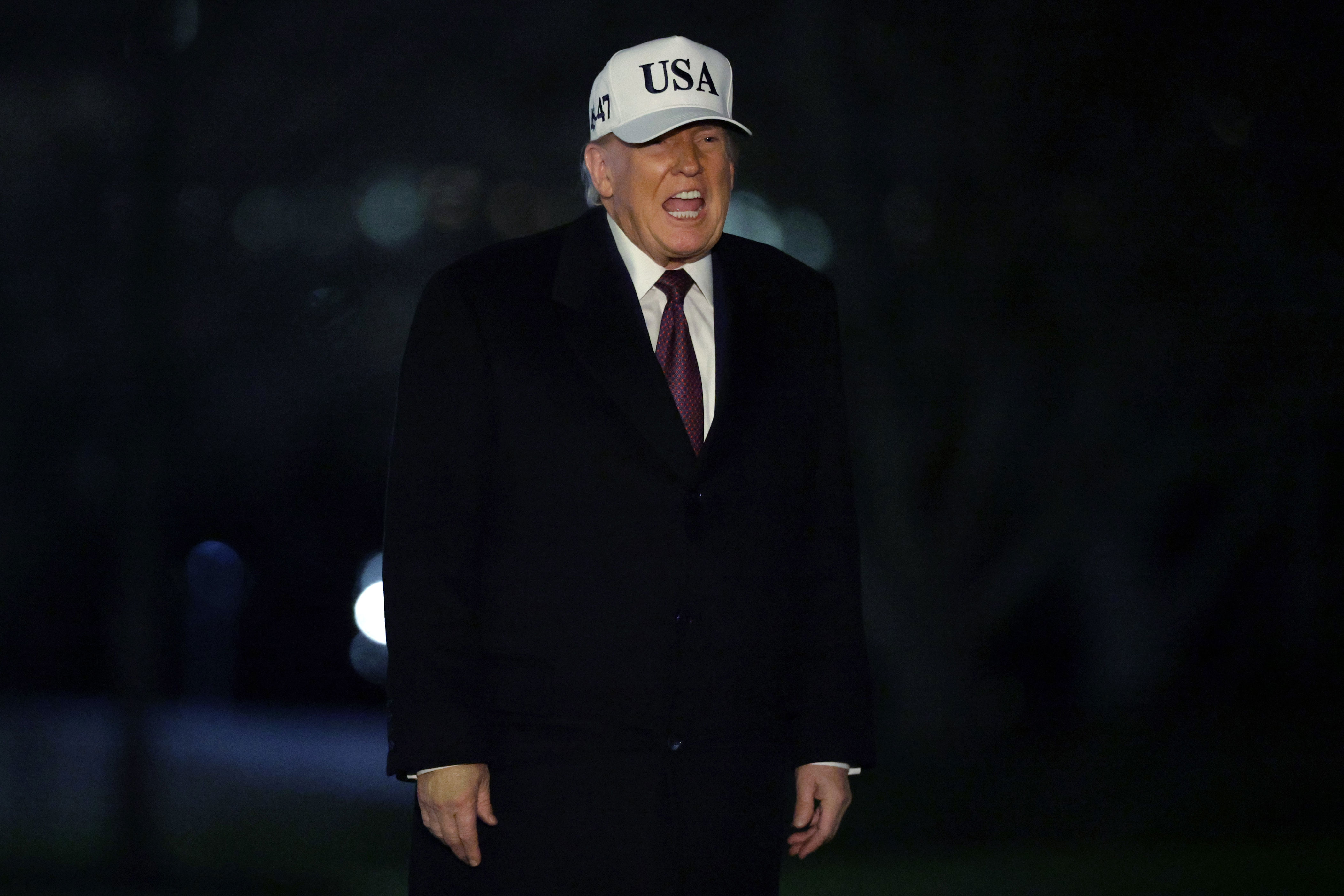 Trump says US looking at strong options on Iran