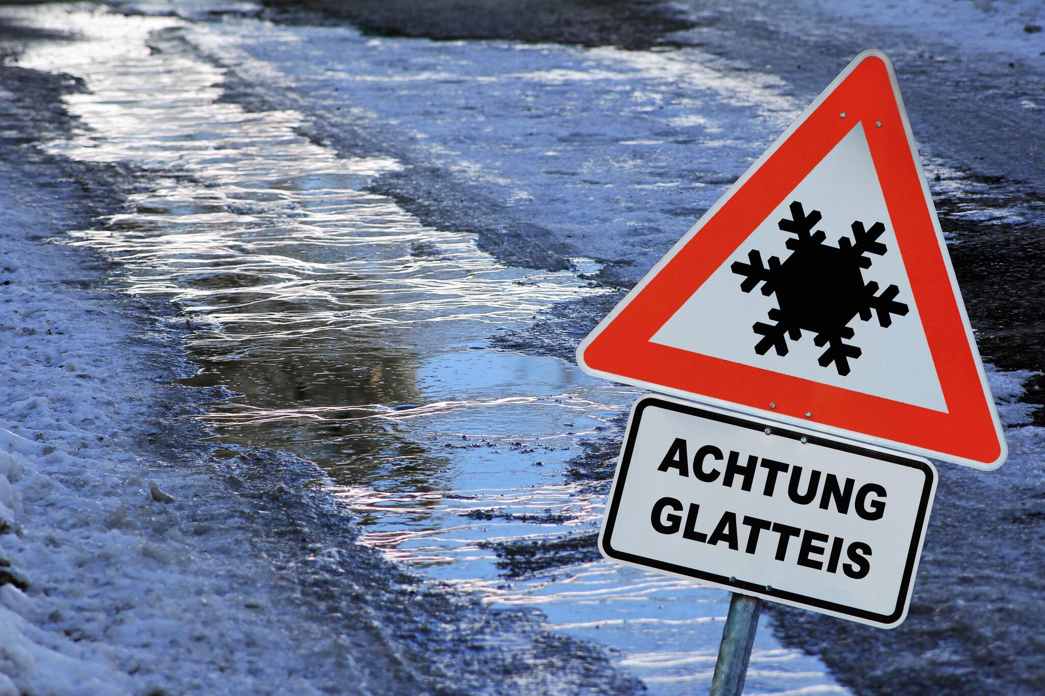 Unwetterwarnung Glatteis Hessen