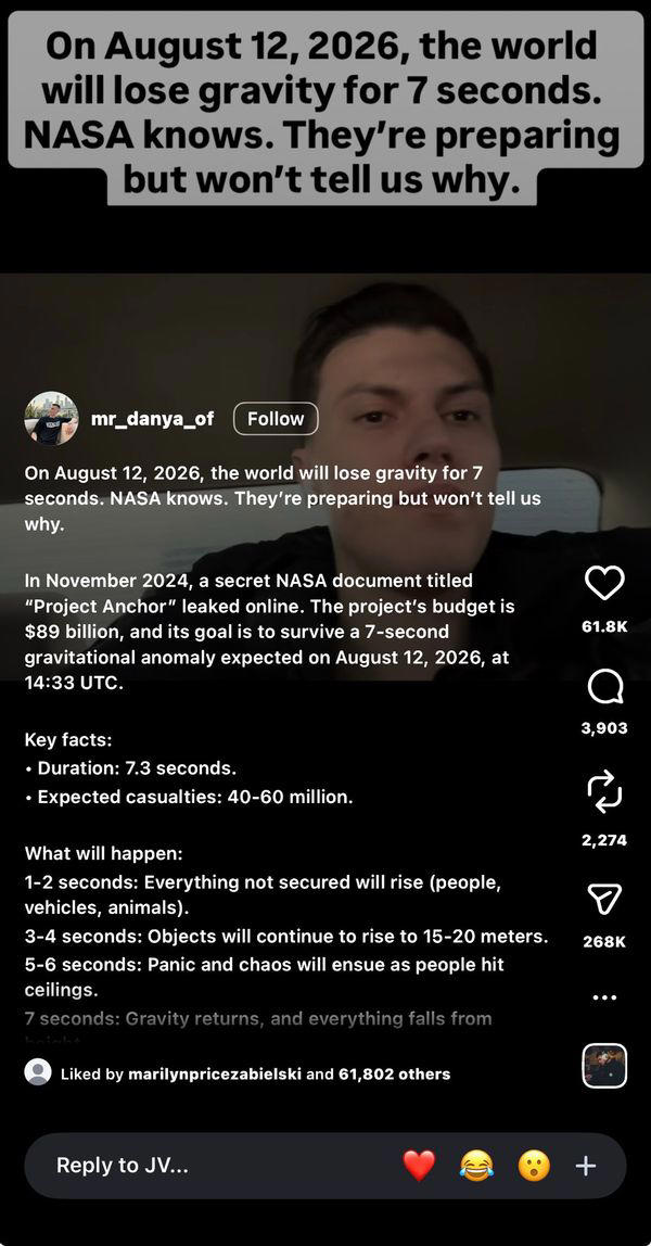 Will Earth lose gravity for 7 seconds on Aug. 12, 2026? The truth about ...