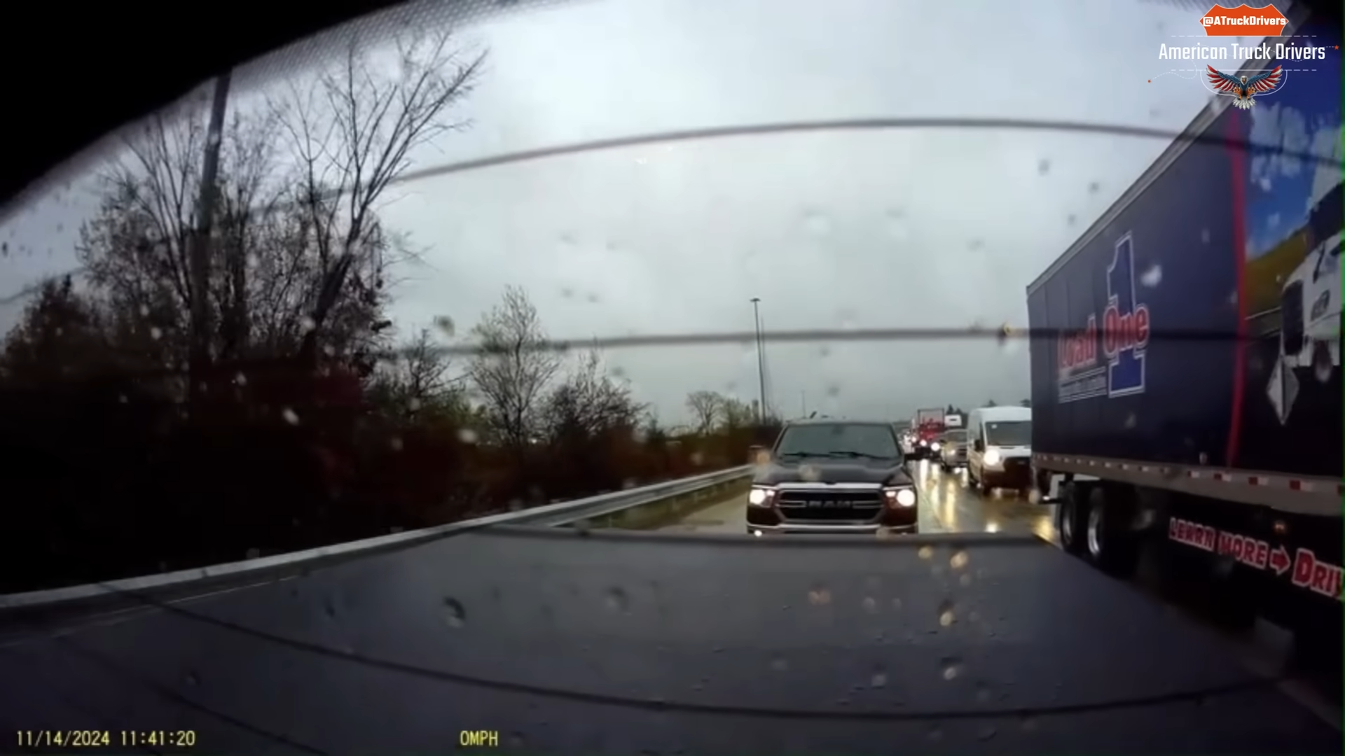 Road rage incident ended with a truck collision and hit-and-run