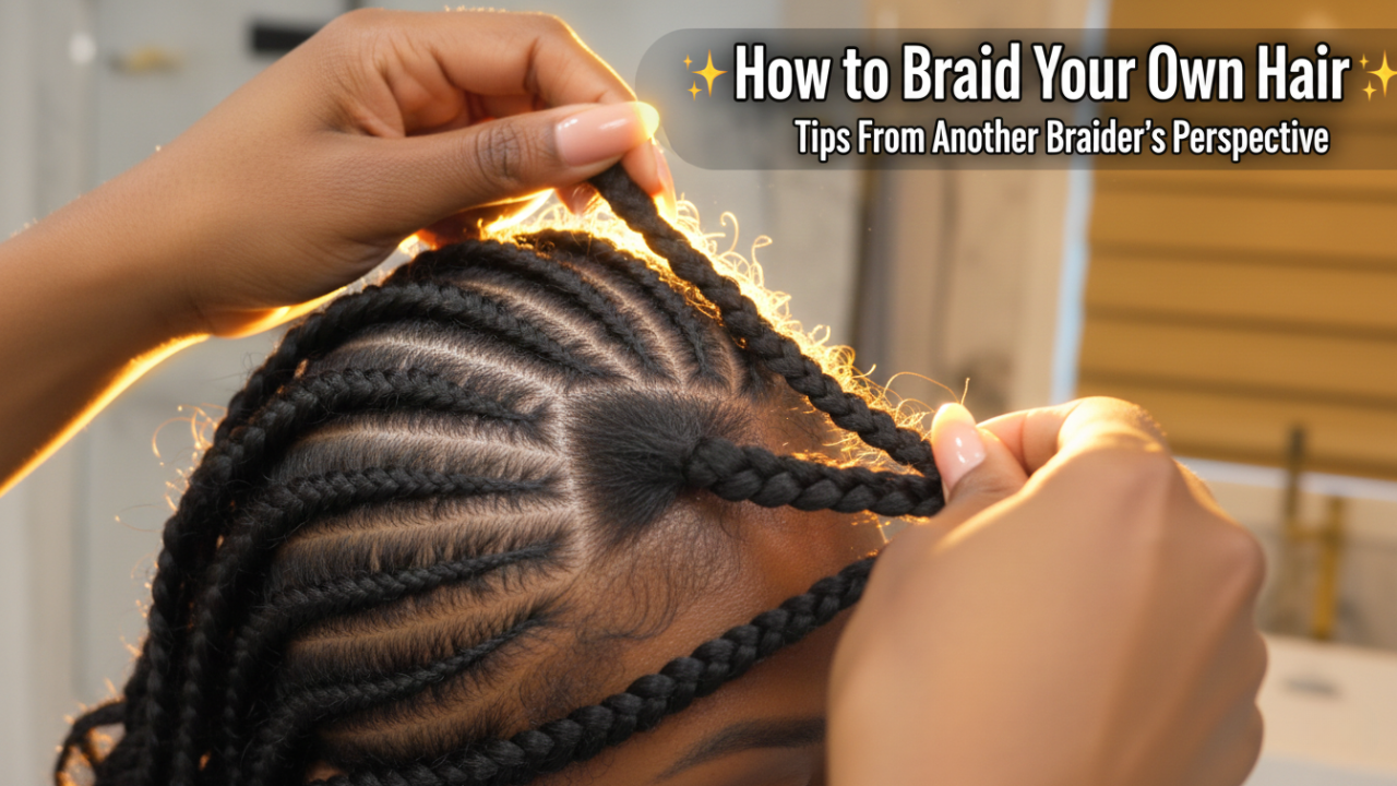 How to braid your own hair — tips from another braider’s perspective