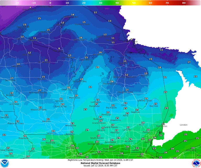 How long will the cold last? Arctic air to settle over Michigan
