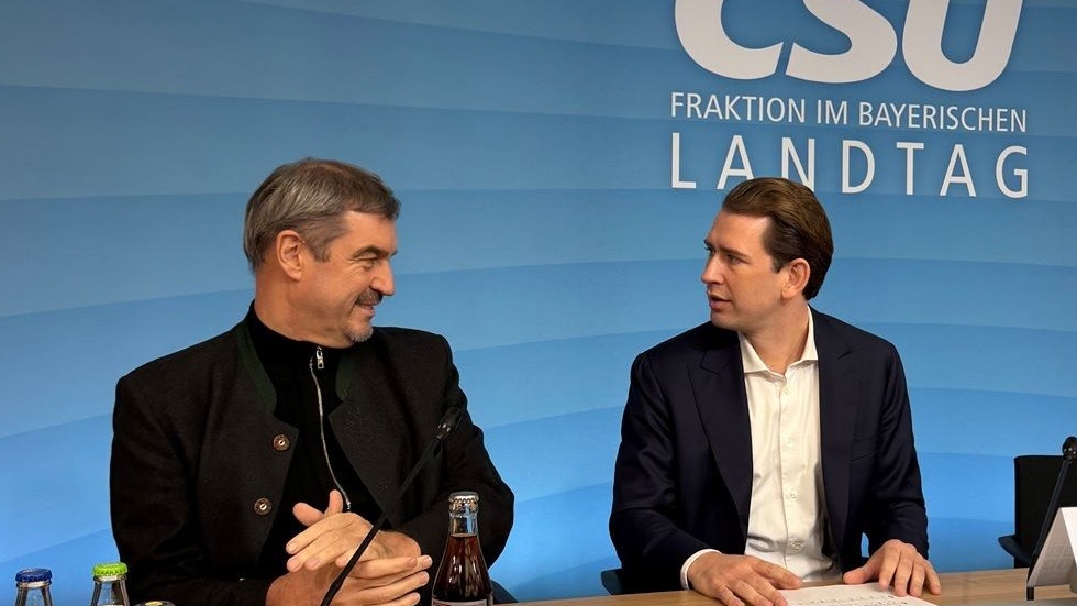 Kurz bei Söder: 