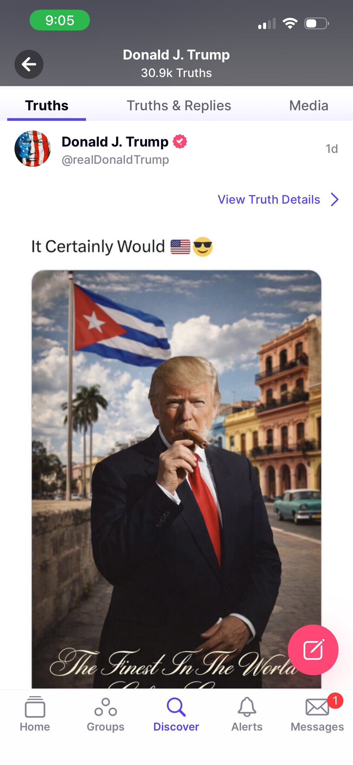 Trump in Palm Beach posts that Rubio as Cuba president 'sounds good to me'