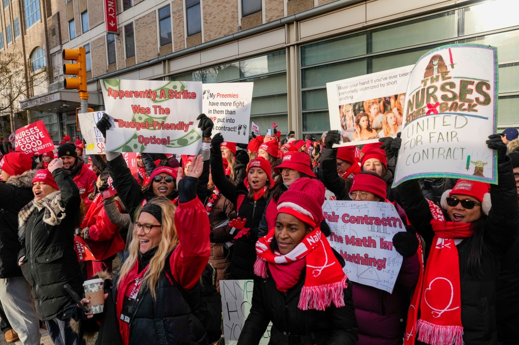Thousands of nurses go on strike at several major NYC hospitals
