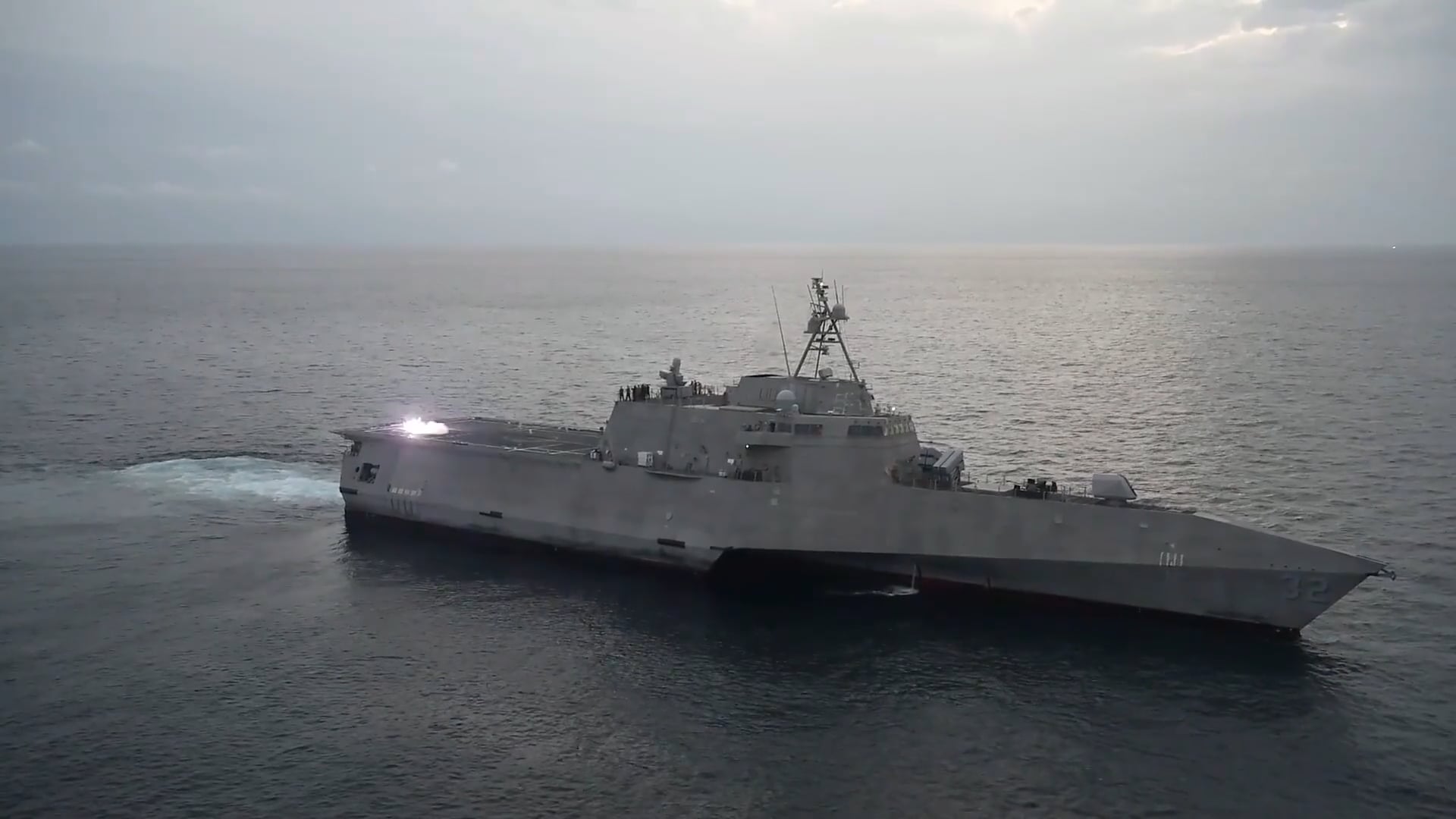 US Navy launches attack drone at sea for the first time