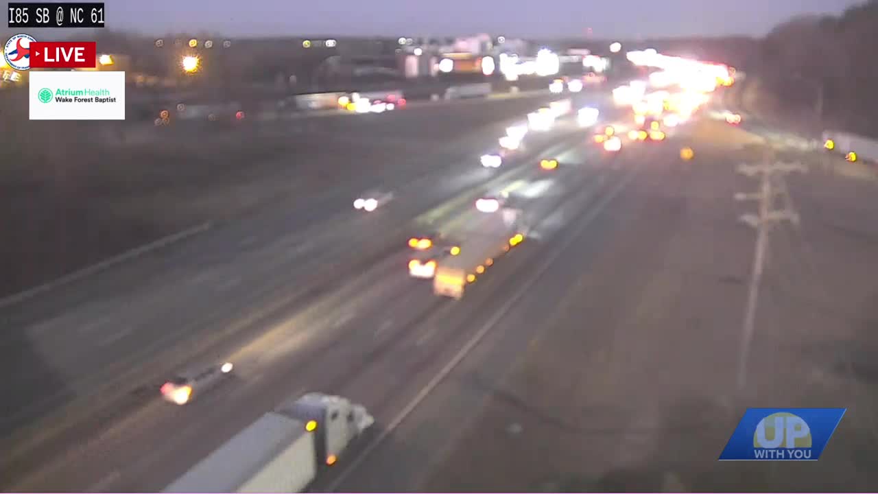 Multiple lanes closed on I-85 after crash in Guilford County