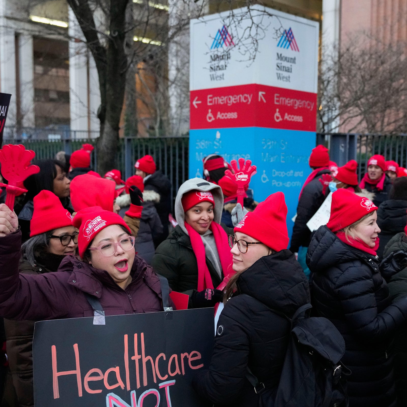 Nurses strike begins in New York City as thousands walk off jobs<br><br>