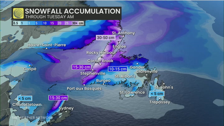 Major winter system brings 100km/h winds and snow