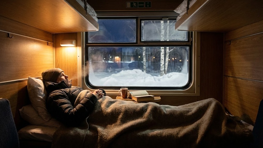 What it’s like sleeping on a train in the Arctic
