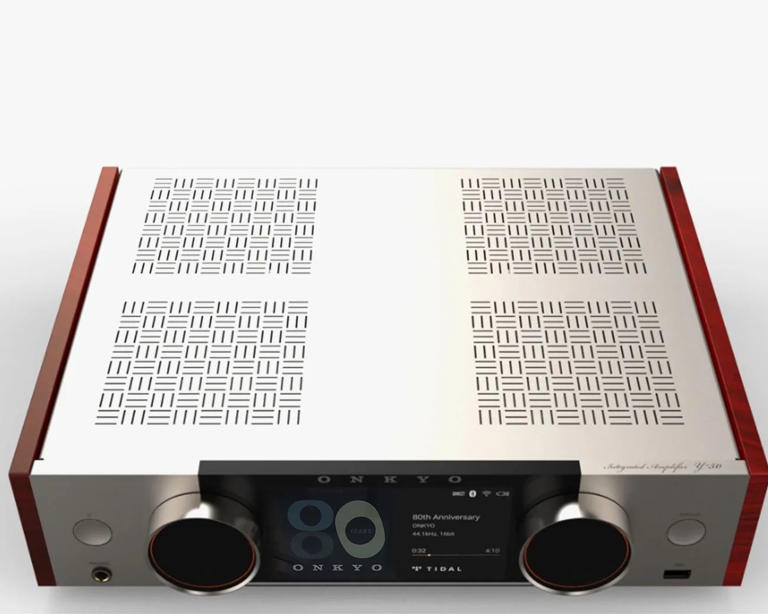アンプ ONKYO Solid State Stereo Amplifier This gorgeous Japanese amplifier is inspired by a hi-fi classic