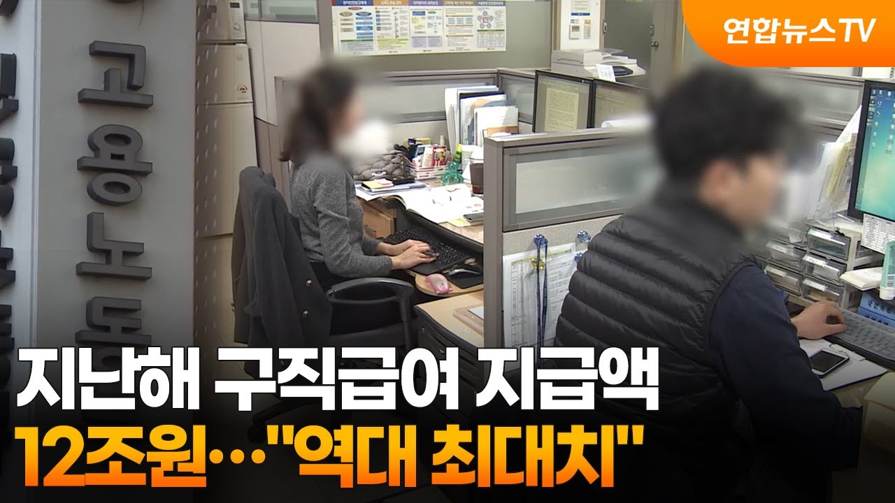 지난해 구직급여 지급액 12조원… 