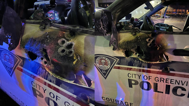 Greenville officer shot in parking lot, suspect dies after chase and ...