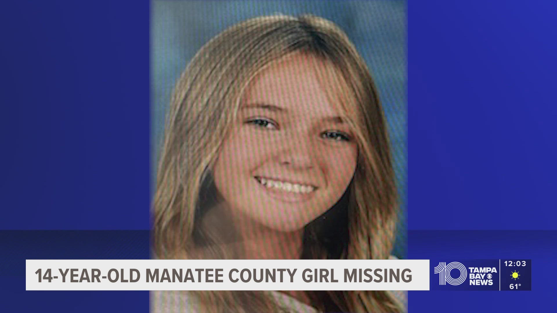 Florida Missing Child Alert issued for 14-year-old Manatee County girl