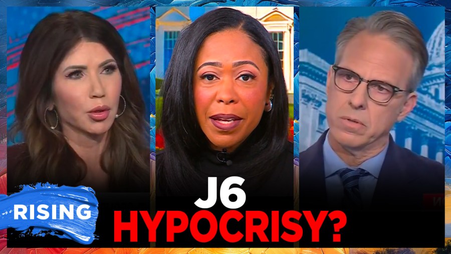 Opinion: Tapper confronts Noem with Jan. 6 clip after she defends ICE agent<br><br>