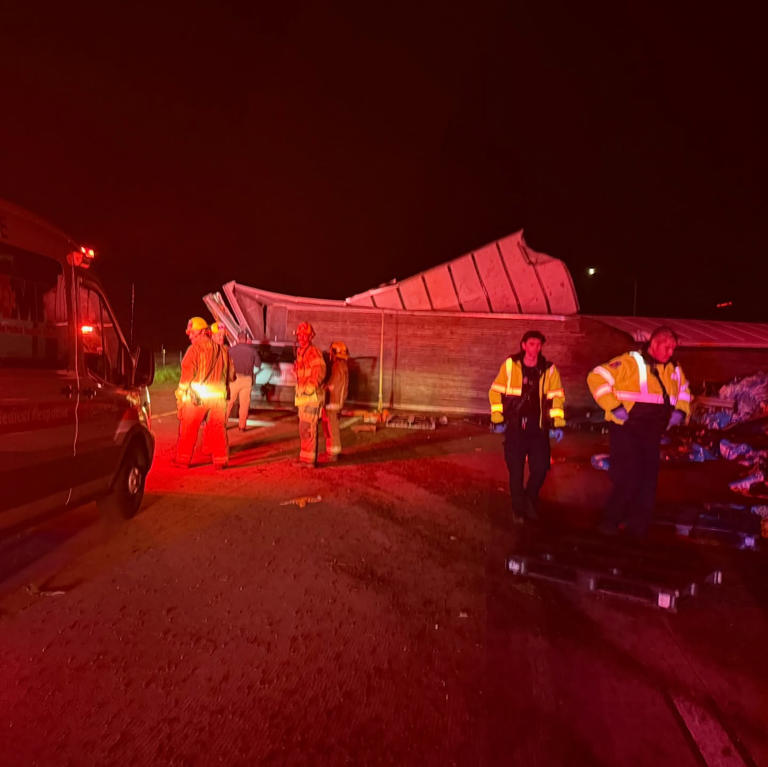 Big rig crash causes delays on Highway 99 in Merced County
