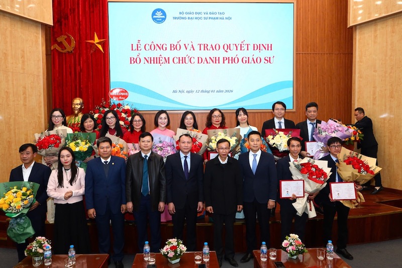 Trường Đại học Sư phạm Hà Nội có thêm 13 phó giáo sư năm 2025