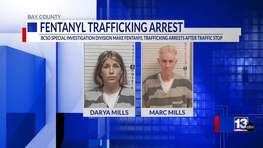 Couple arrested for fentanyl trafficking in Bay County