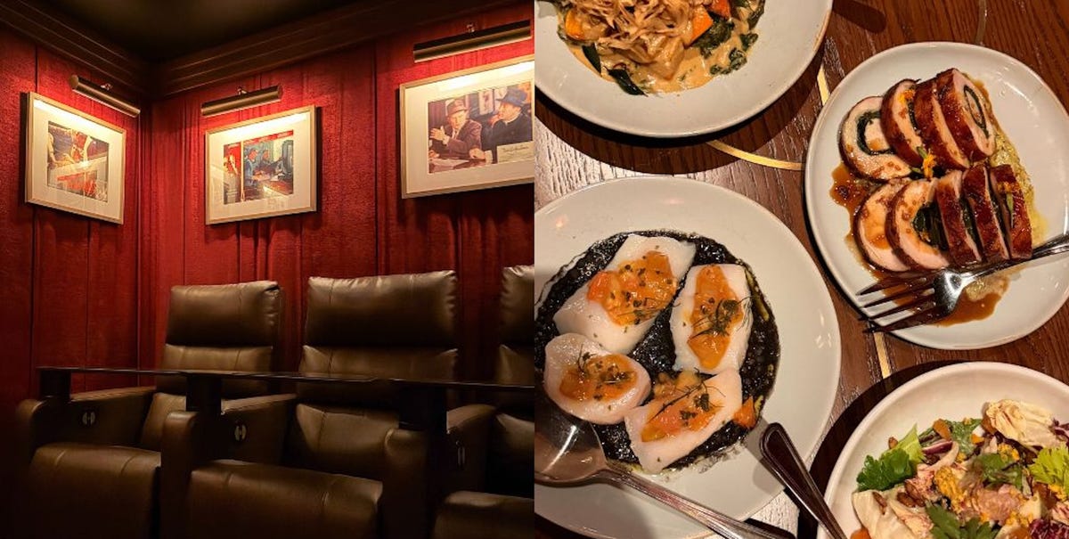 This private movie theater offers open bar & a multi-course dinner—here ...