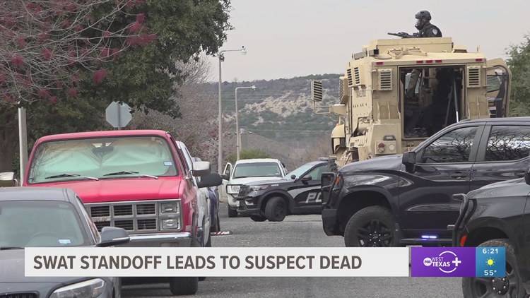 Suspect dead after hours-long SWAT standoff in San Angelo