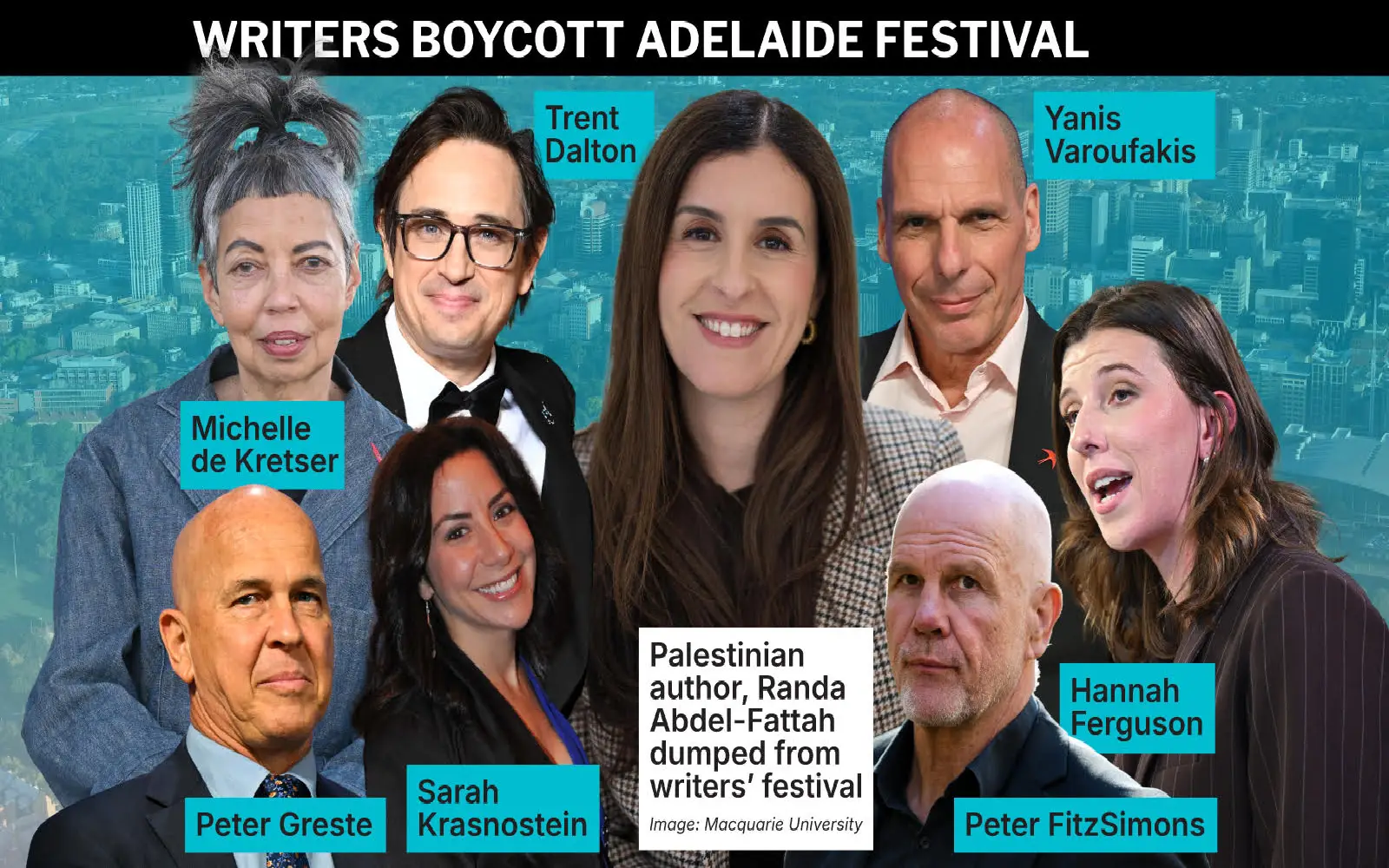 Australian writers festival in turmoil over decision to bar Palestinian