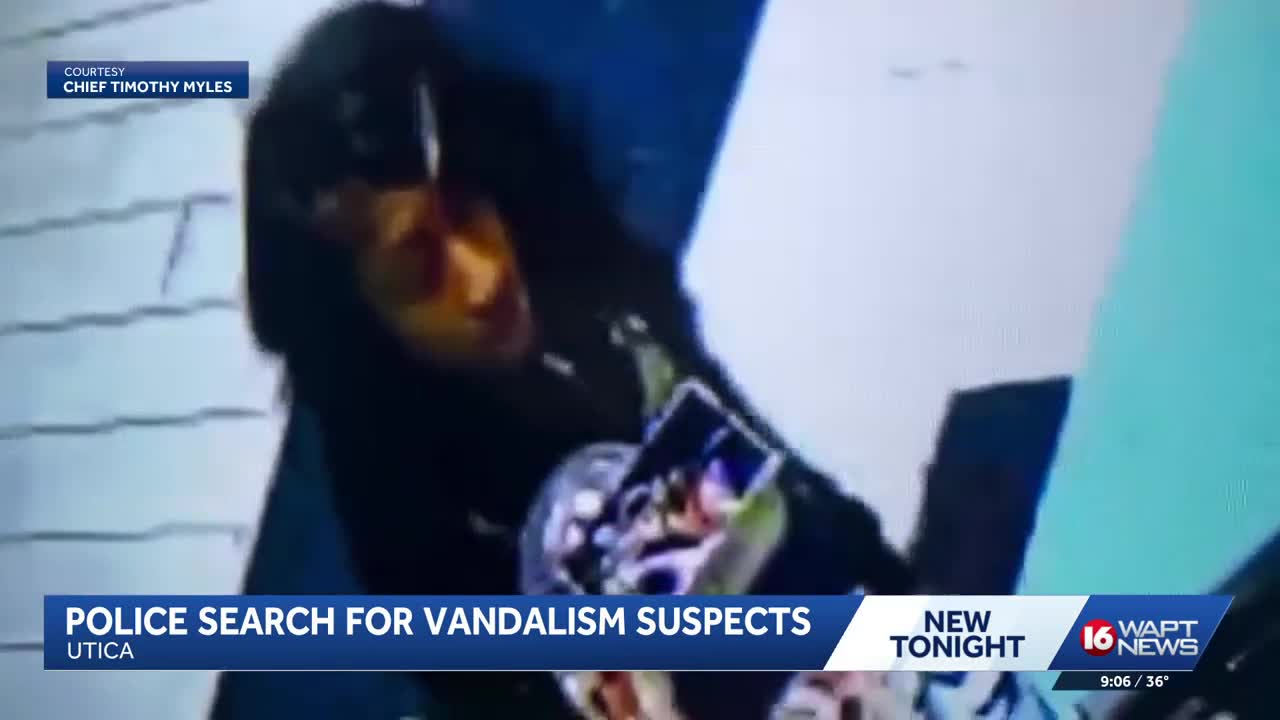 Police seek help identifying suspects in Utica vandalism