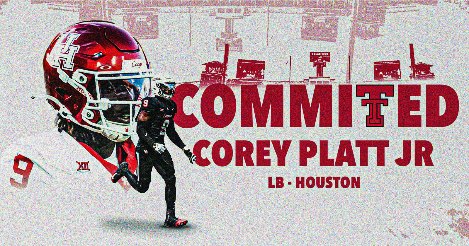 Houston transfer LB Corey Platt Jr. commits to Texas Tech