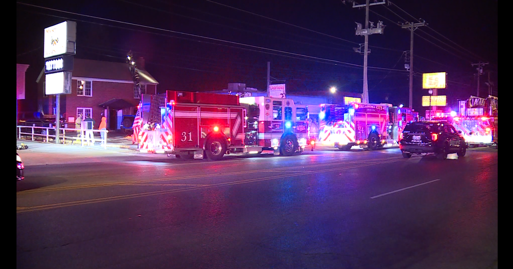 Firefighters respond after fire breaks out at northwest OKC home
