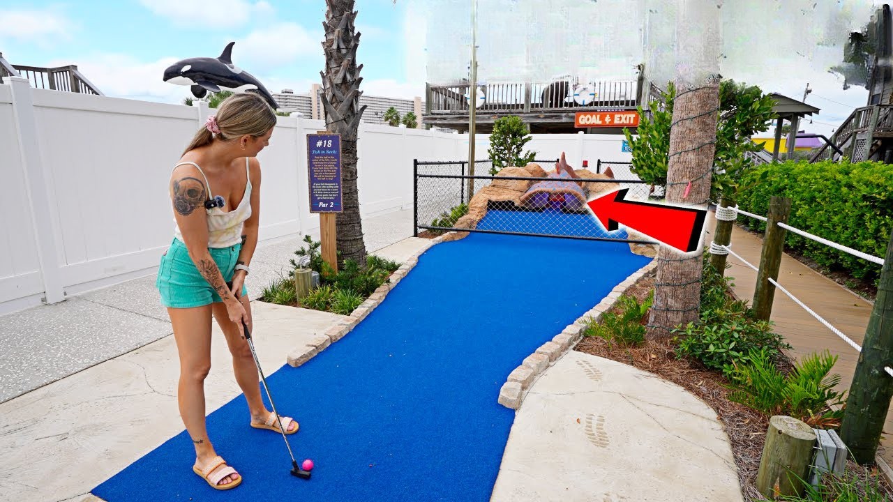 Mini golf, but you have to use every obstacle
