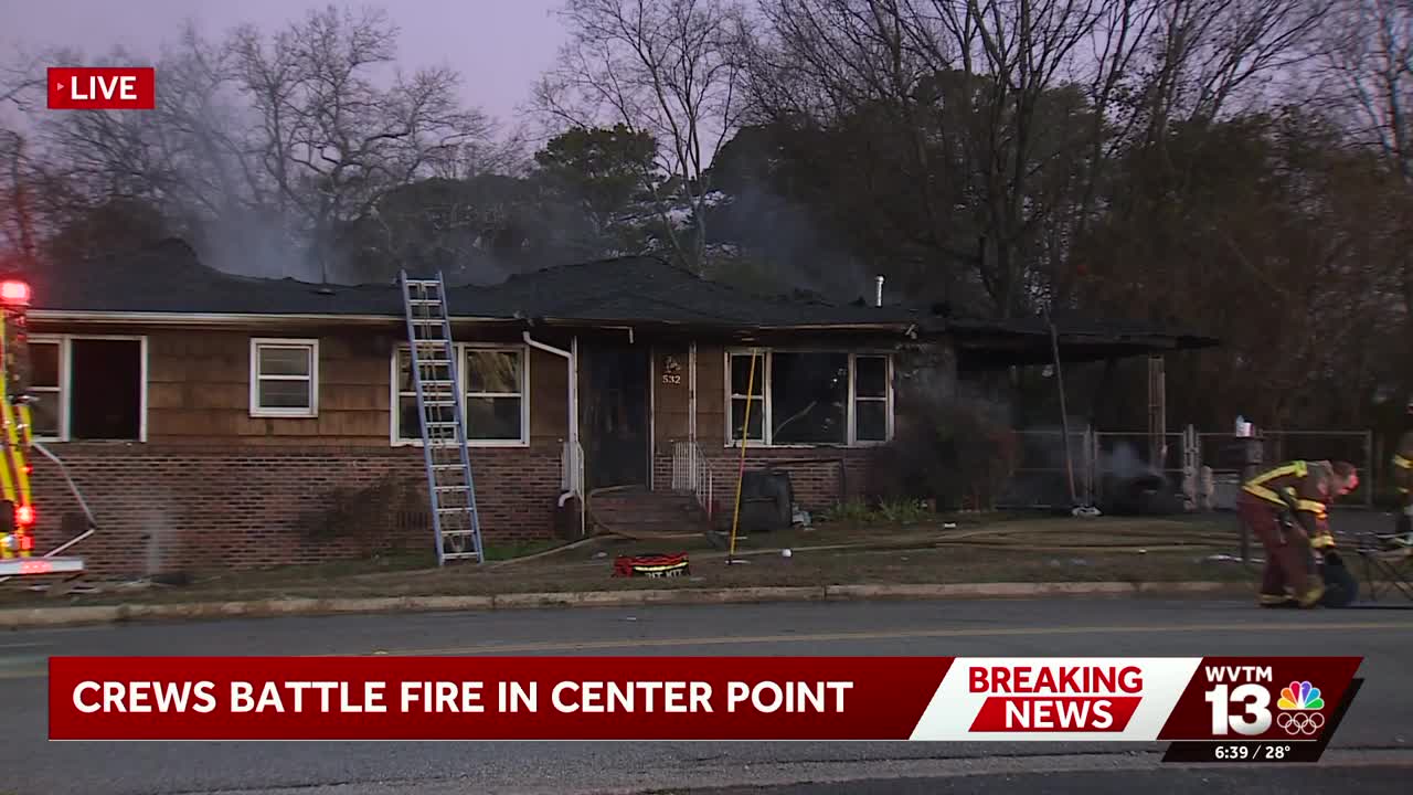 Fire crews put out early morning house fire in Center Point