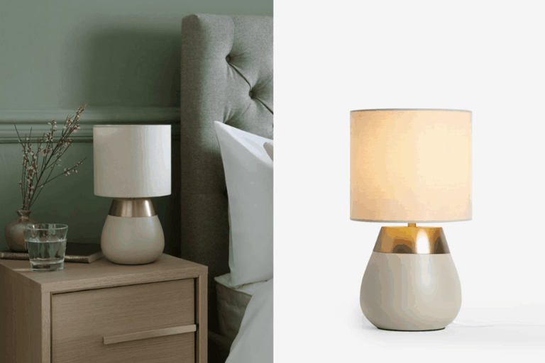 Next £22 touch-control lamp solves the bedside table clutter problem ...