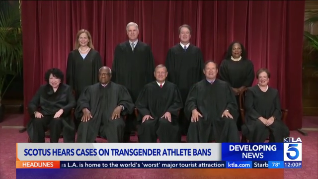 Supreme Court hears arguments in challenge to transgender athlete bans