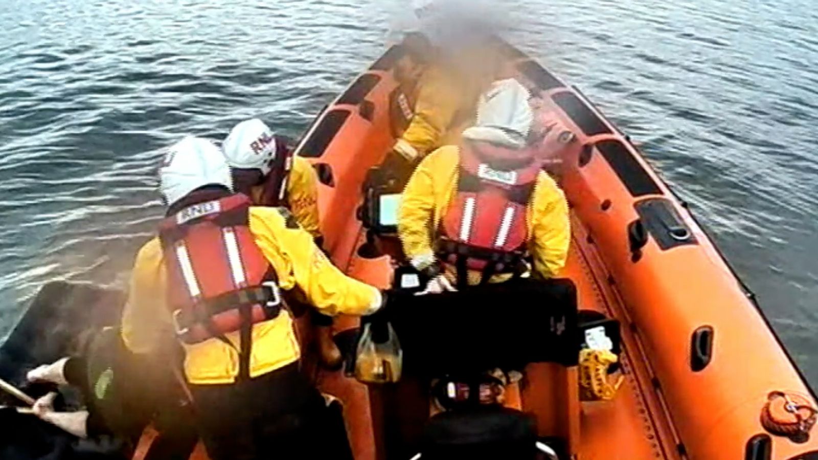 Lifeboat rescues man stranded on mattress