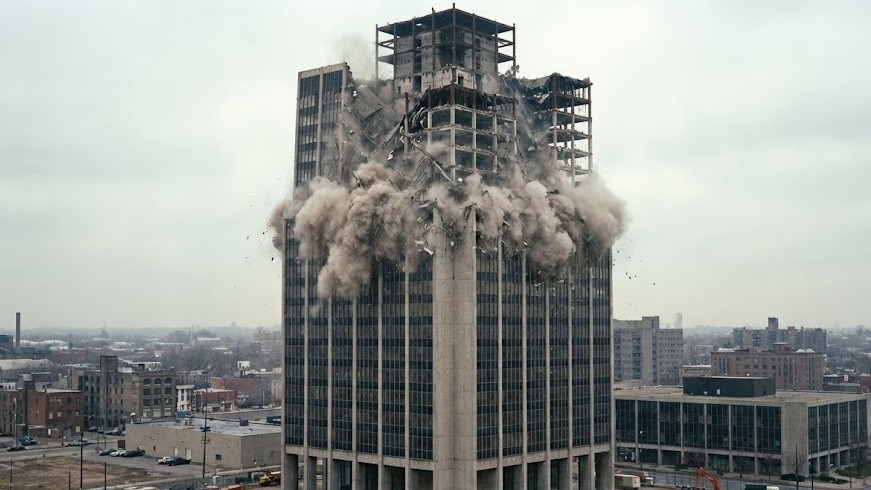 The largest buildings ever - erased in seconds