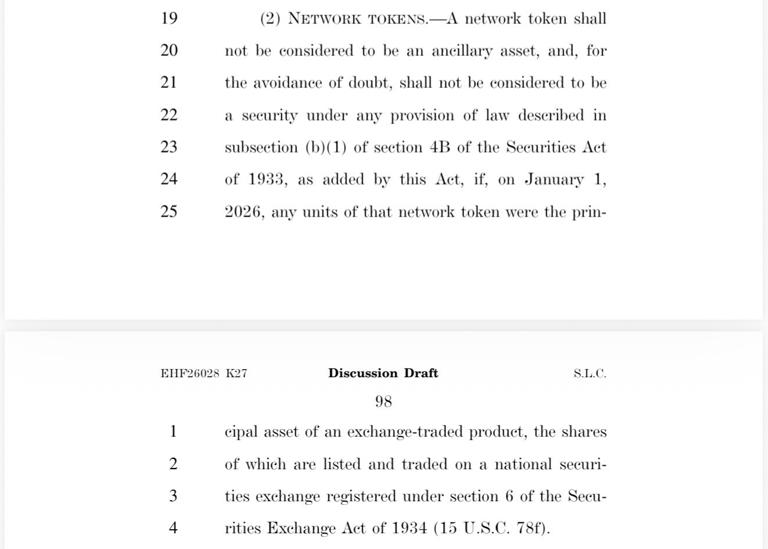 Senate Banking Committee's draft crypto bill gives XRP, SOL, HBAR, LTC ...