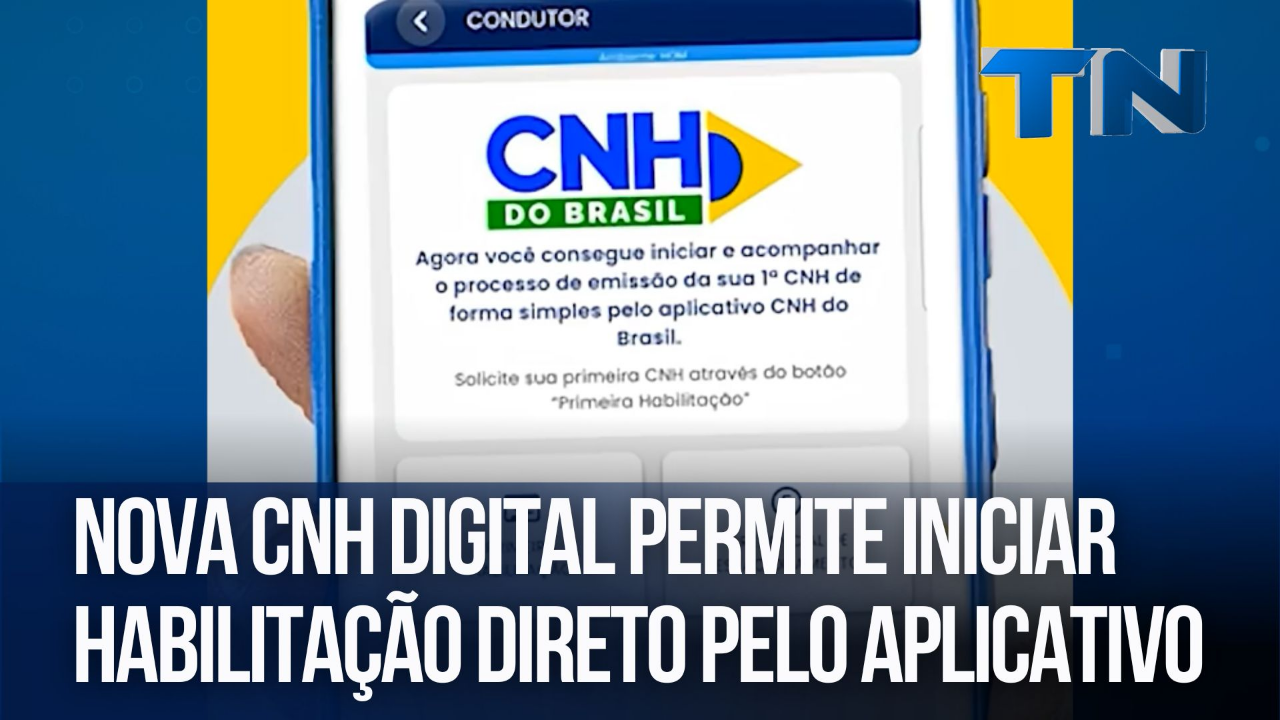Nova CNH digital permite iniciar habilitação direto pelo aplicativo