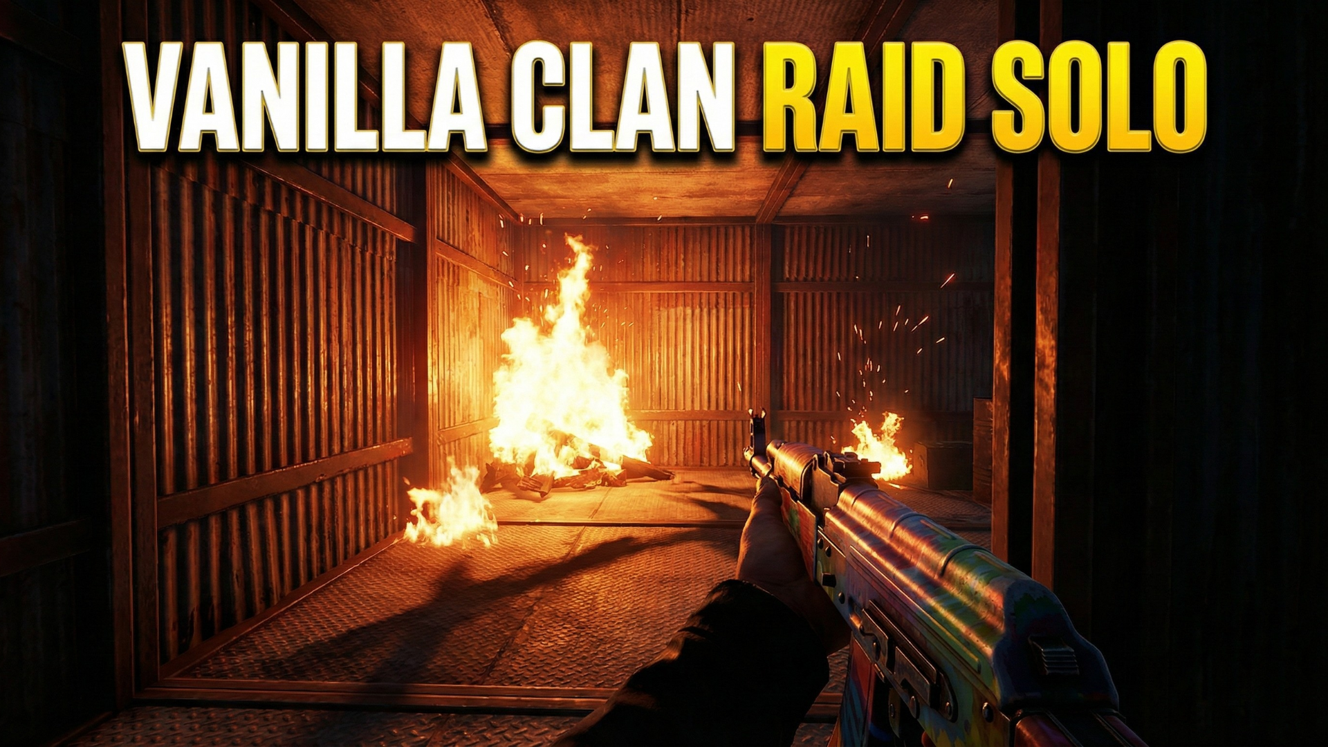 Solo vanilla raid on a six-man clan using 1,000 explosive rounds
