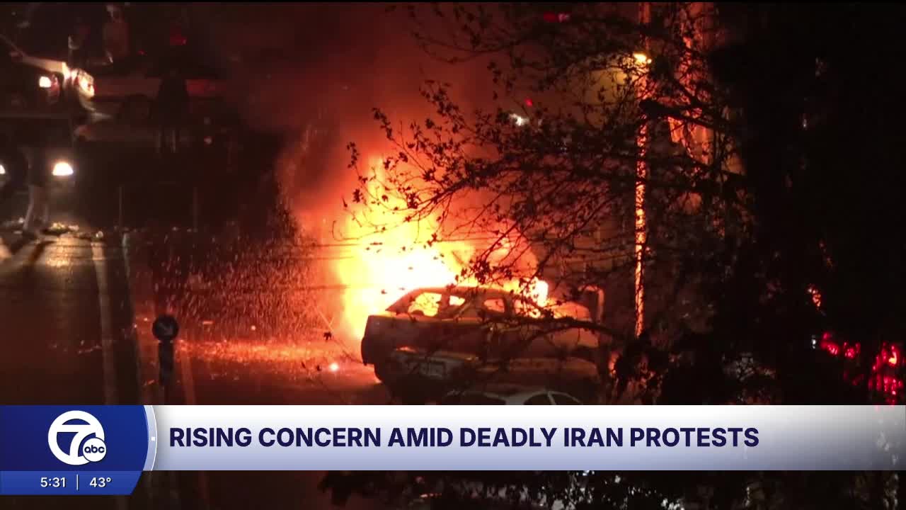 Rising concerns in metro Detroit amid deadly Iran protests