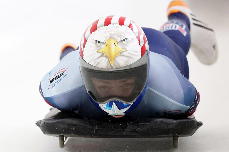 US skeleton racer 'cried' after missing Olympic dream due to ...