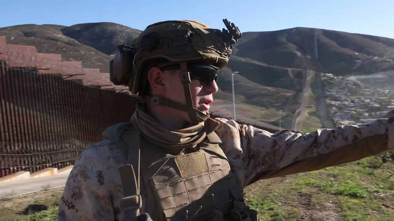 Watch how US Marines defend the dangerous southern border