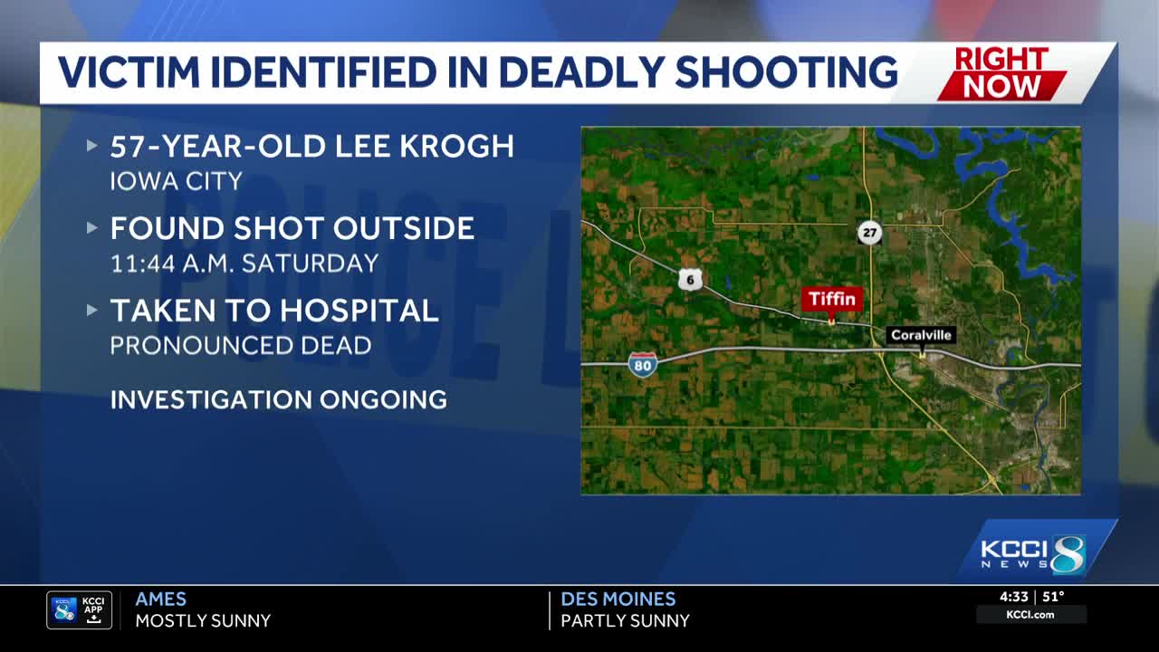 Eastern Iowa officials identify victim in fatal Tiffin shooting